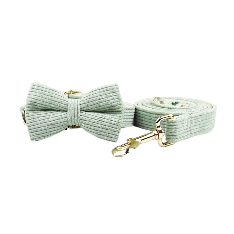 Personalized Light Green Corduroy Classic Set