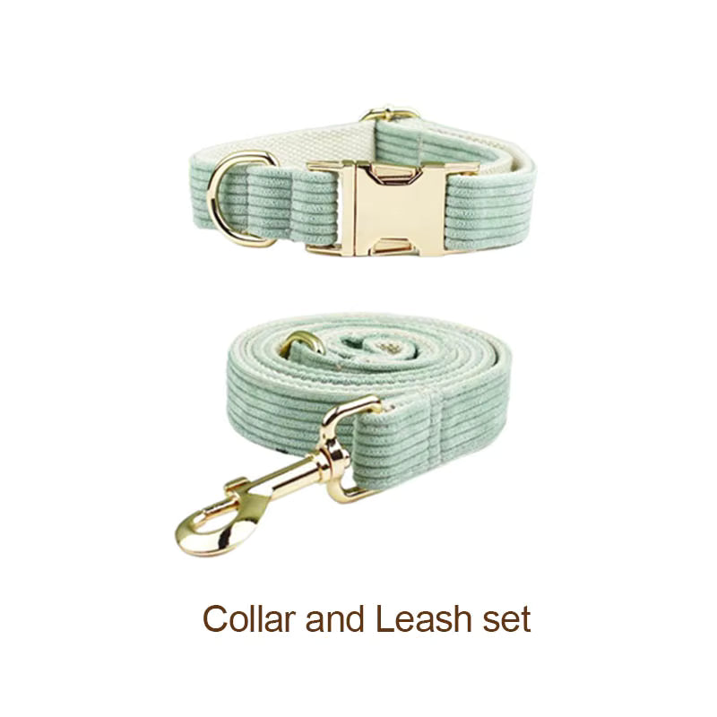 Personalized Light Green Corduroy Classic Set