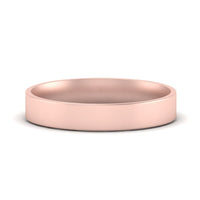 Light Weight Flat 4 mm Mens Wedding Band