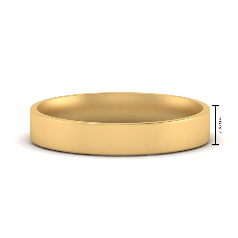 Light Weight Flat 4 mm Mens Wedding Band