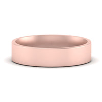 Light Weight Flat 4 mm Mens Wedding Band