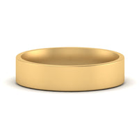 Light Weight Flat 4 mm Mens Wedding Band