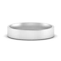 Light Weight Flat 4 mm Mens Wedding Band
