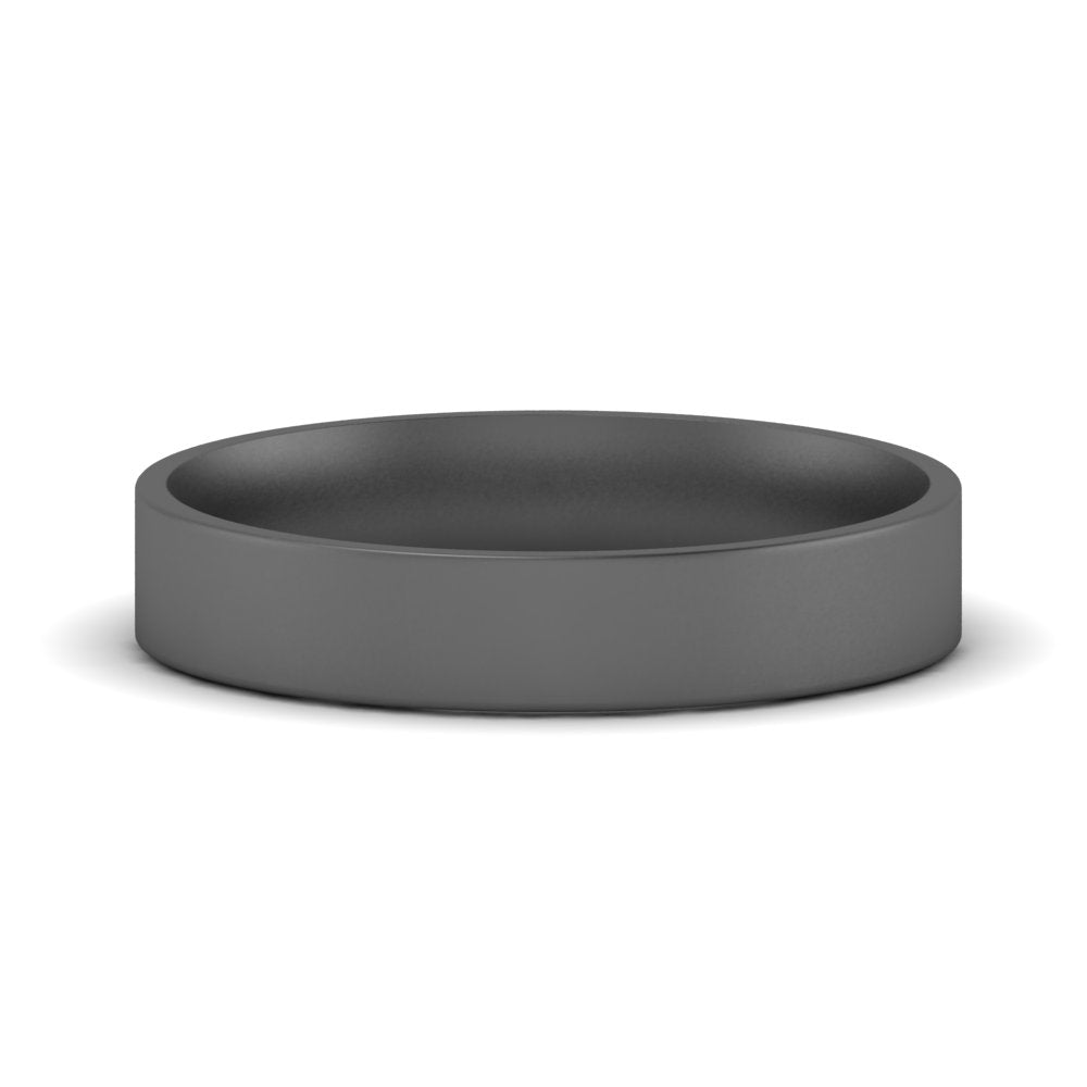 Light Weight Flat 4 mm Mens Wedding Band