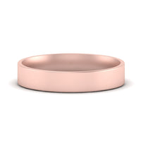 Light Weight Flat 4 mm Mens Wedding Band
