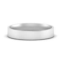 Light Weight Flat 4 mm Mens Wedding Band