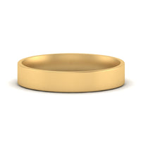 Light Weight Flat 4 mm Mens Wedding Band