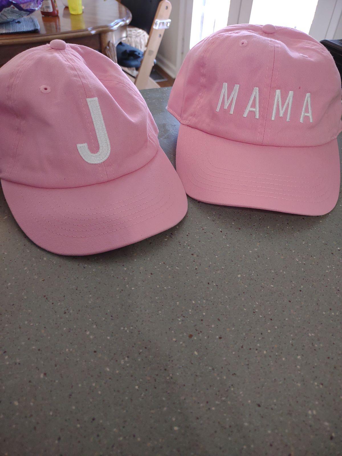 Light Pink Letter Baseball Hat - BIG FRENCHIES