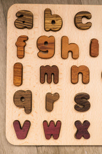 Lowercase A-Z Alphabet Letter Puzzle