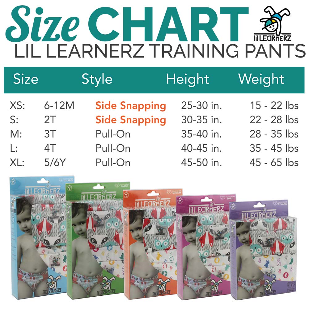 Lil Learnerz Training Pants (2pk) - Medium
