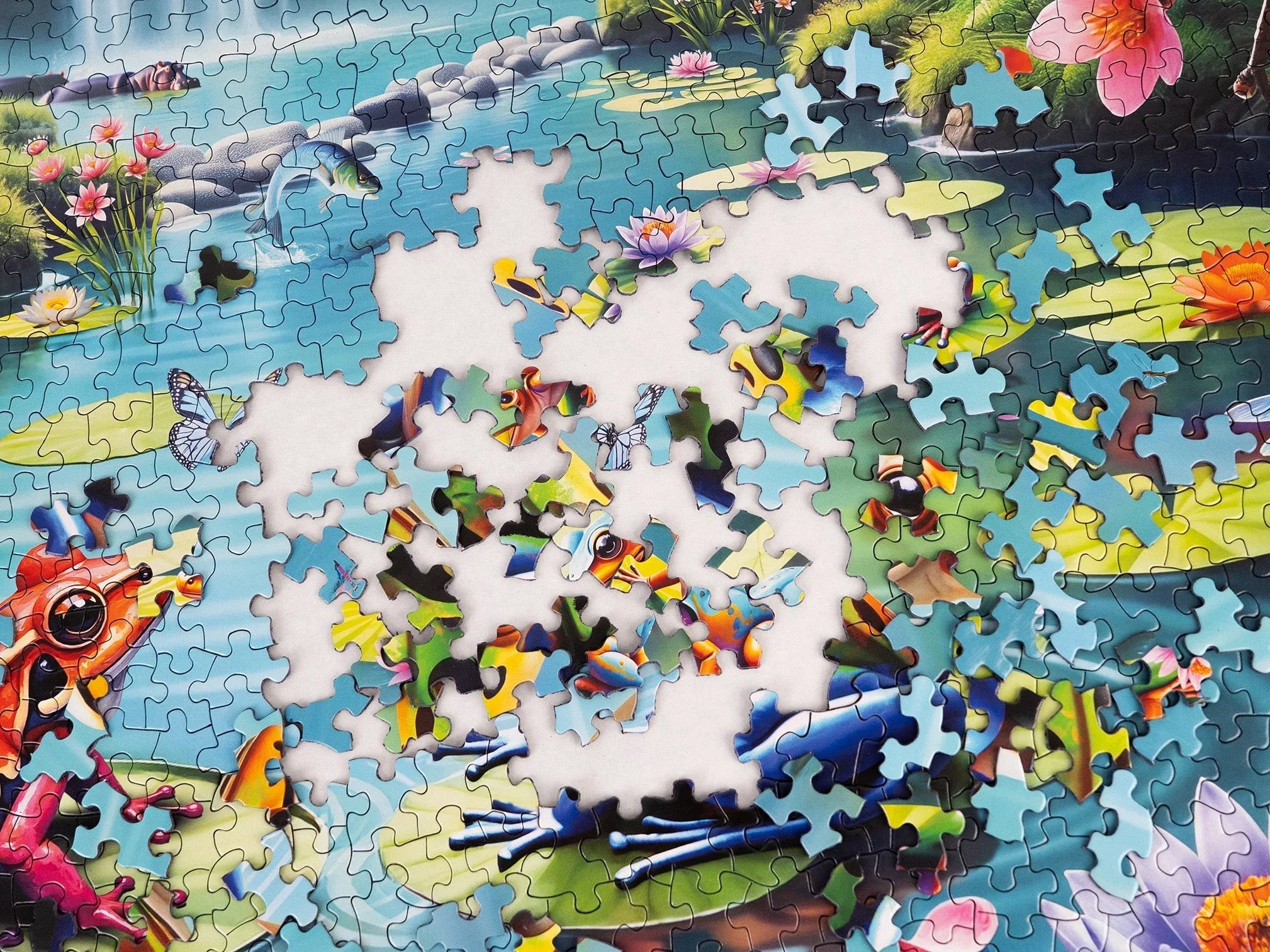 Lily Pond Paradise 1000 Piece Jigsaw Puzzle - Limited Release | Springbok Puzzles - BIG FRENCHIES