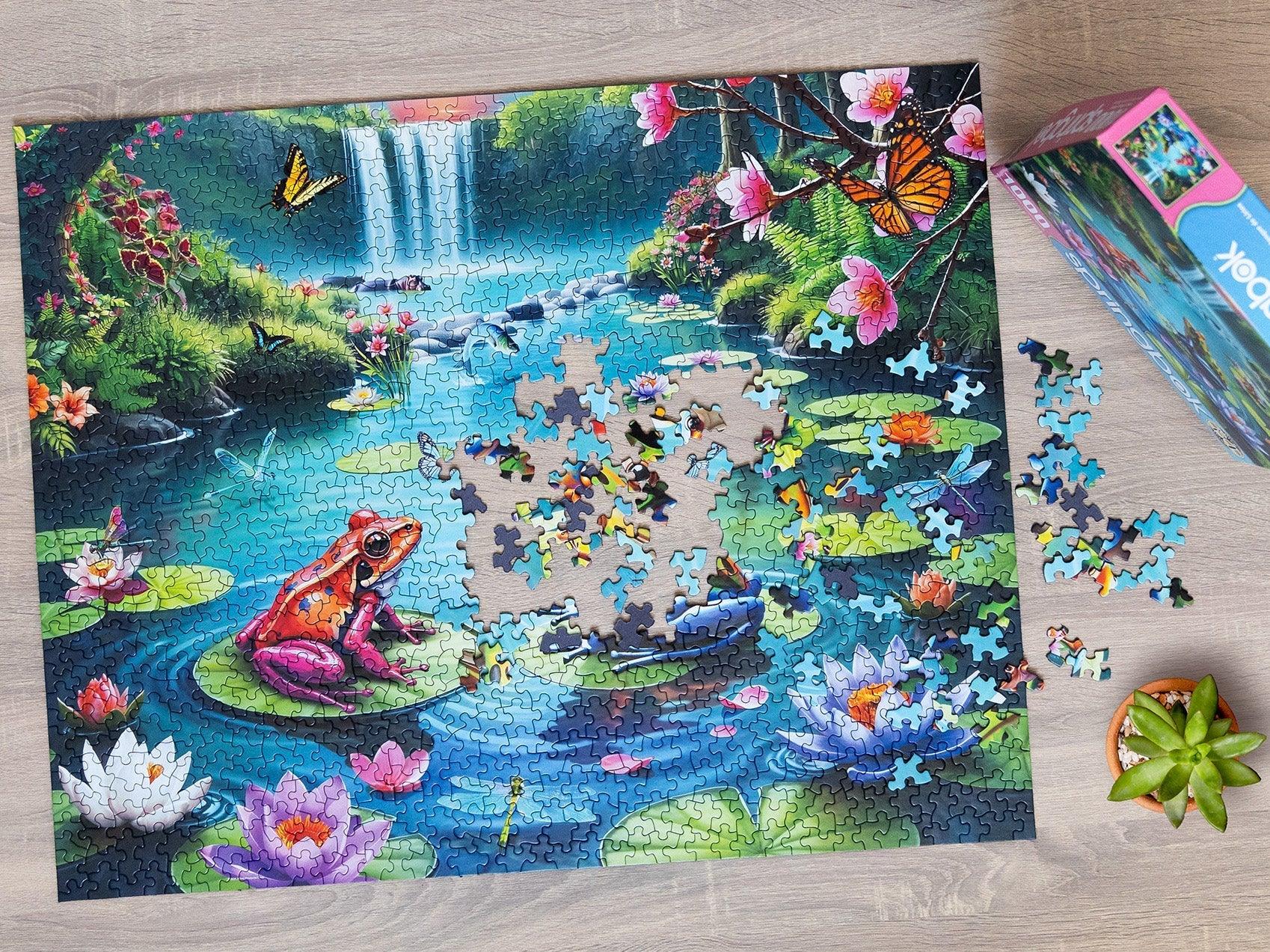 Lily Pond Paradise 1000 Piece Jigsaw Puzzle - Limited Release | Springbok Puzzles - BIG FRENCHIES