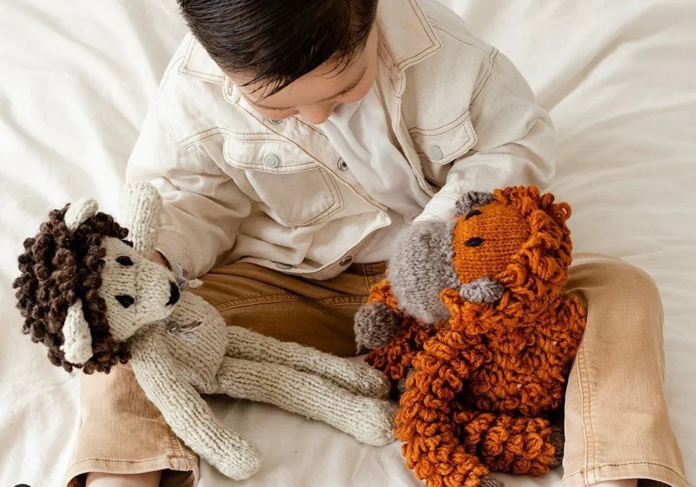 Wool Knit Buddy | Lionel the Lion - BIG FRENCHIES