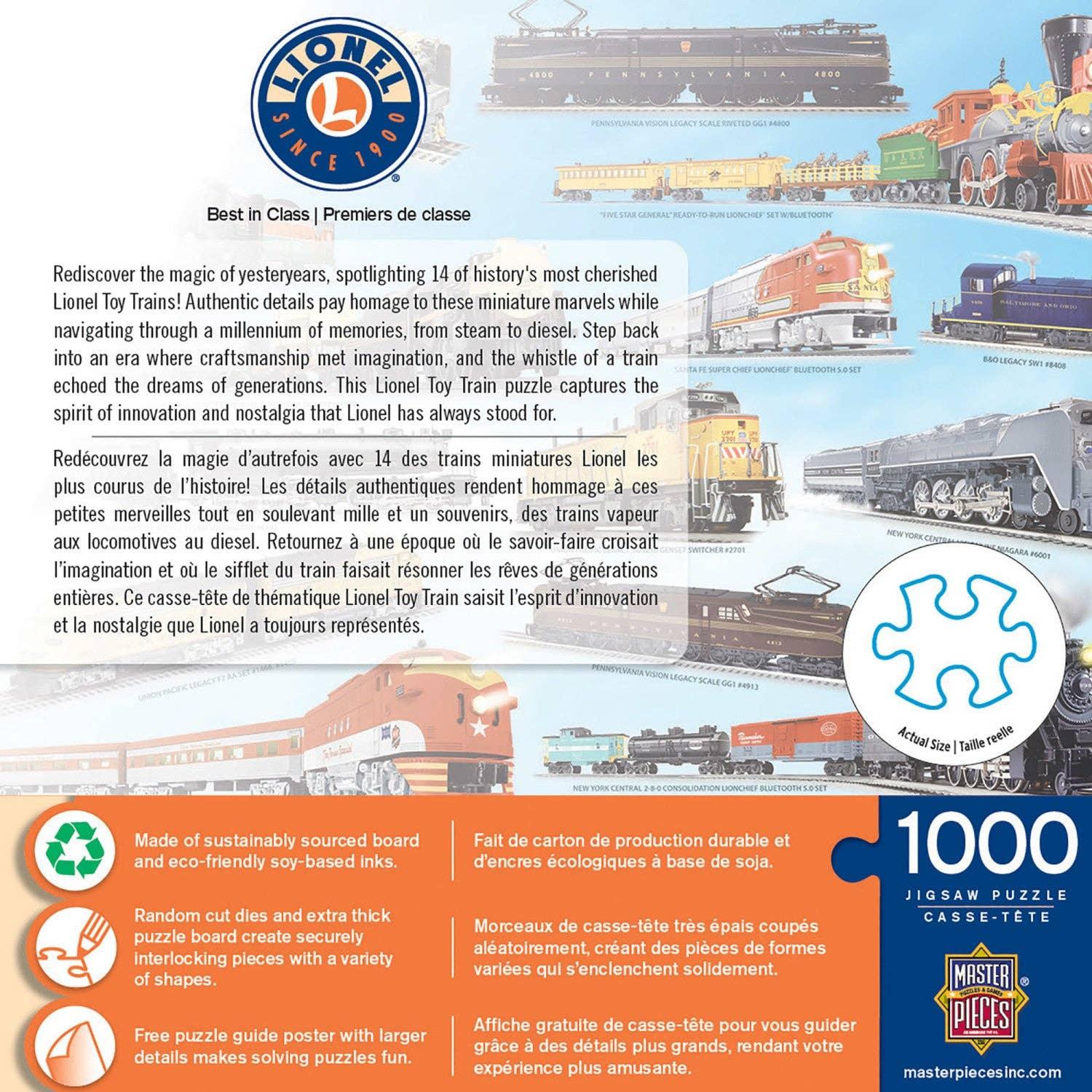 Lionel Trains - Best in Class 1000 Piece Puzzle by Masterpieces Puzzles - BIG FRENCHIES