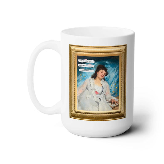 Literally Just a Girl Who Fell Asleep Reading Again Coffee Mug - BIG FRENCHIES