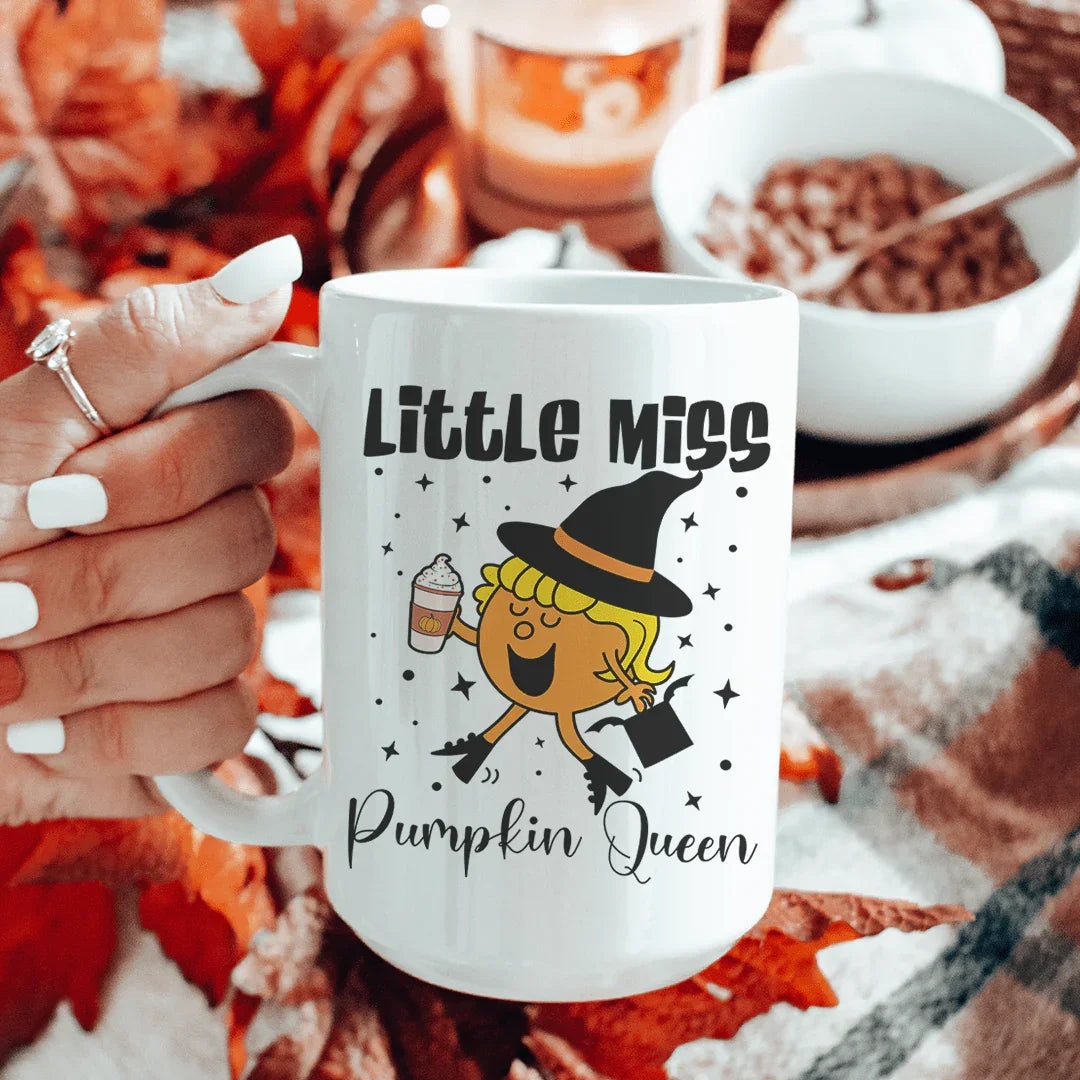Little Miss Pumpkin Queen Ceramic Mug 15oz - BIG FRENCHIES