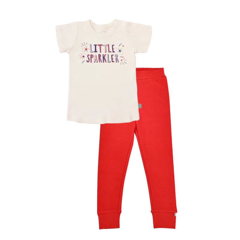 short sleeve pajama set | little sparkler - BIG FRENCHIES