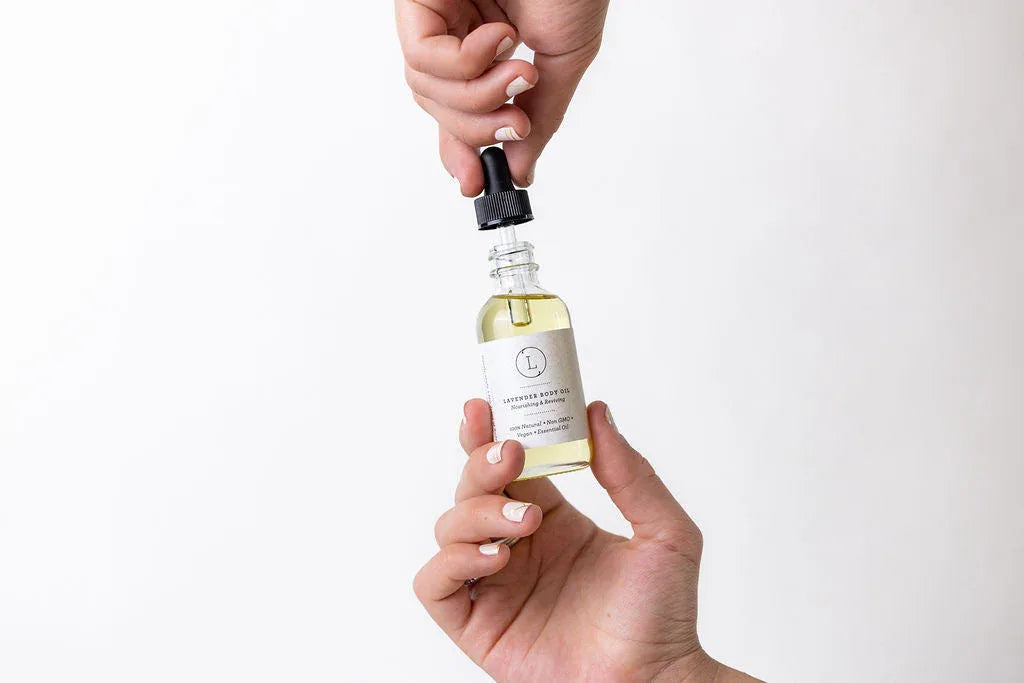 CBD Lavender Body Oil with CBD, Natural Moisturizing Body Oil (THC free) - BIG FRENCHIES
