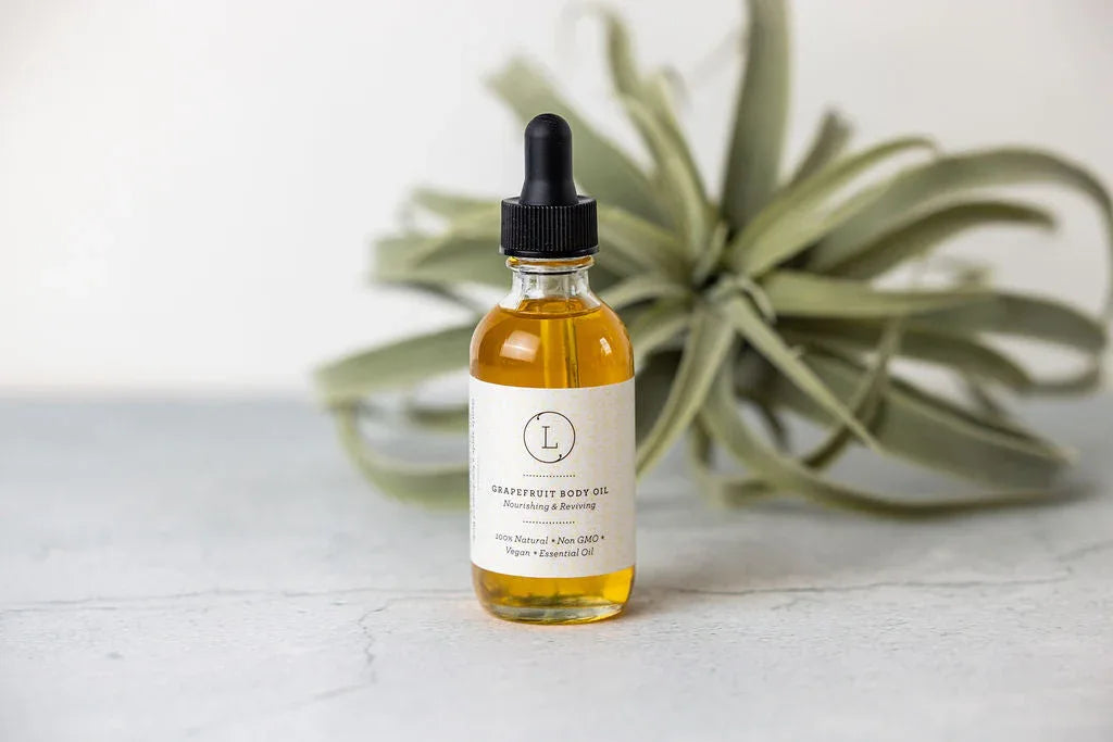 Natural Body Oil, Grapefruit Moisturizing Body Oil - BIG FRENCHIES