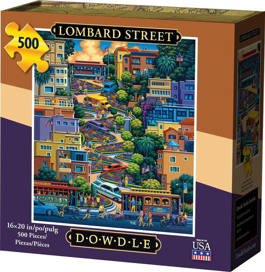 Lombard Street 500 Piece Jigsaw Puzzle | Dowdle Puzzles - BIG FRENCHIES