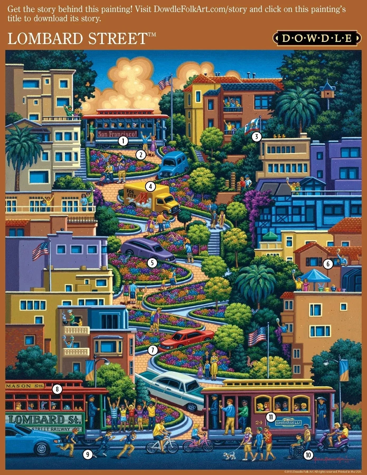 Lombard Street 500 Piece Jigsaw Puzzle | Dowdle Puzzles - BIG FRENCHIES