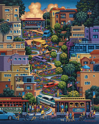 Lombard Street 500 Piece Jigsaw Puzzle | Dowdle Puzzles - BIG FRENCHIES