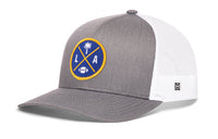 Los Angeles Trucker Hat  |  Black LA X Football Snapback