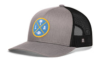 Los Angeles Trucker Hat  |  Black LA X Football Snapback