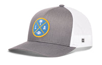 Los Angeles Trucker Hat  |  Black LA X Football Snapback