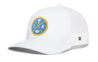 Los Angeles Trucker Hat  |  Black LA X Football Snapback