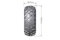 Louise R/C CR-Rowdy 1/10 2.2" Crawler Tires, 12mm Hex, Super Soft, Mounted on Black Rim, Front/Rear (2) LT3238VB