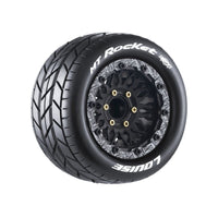 Louise RC MT-Rocket Soft 1/10 2.8 Monster Truck Belted MFT Tires Bead Lock Wheels 12mm, 14mm and 17mm hex LT3275SX