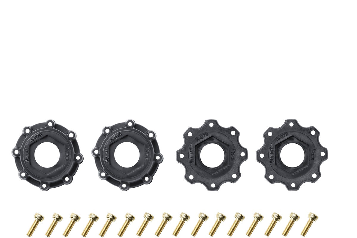 Louise R/C MT-Mallet Speed 1/8 Monster Truck Belted Tires Mounted Low Profile 17mm Hex 0" & 1/2" Offset (2) LT3355SB