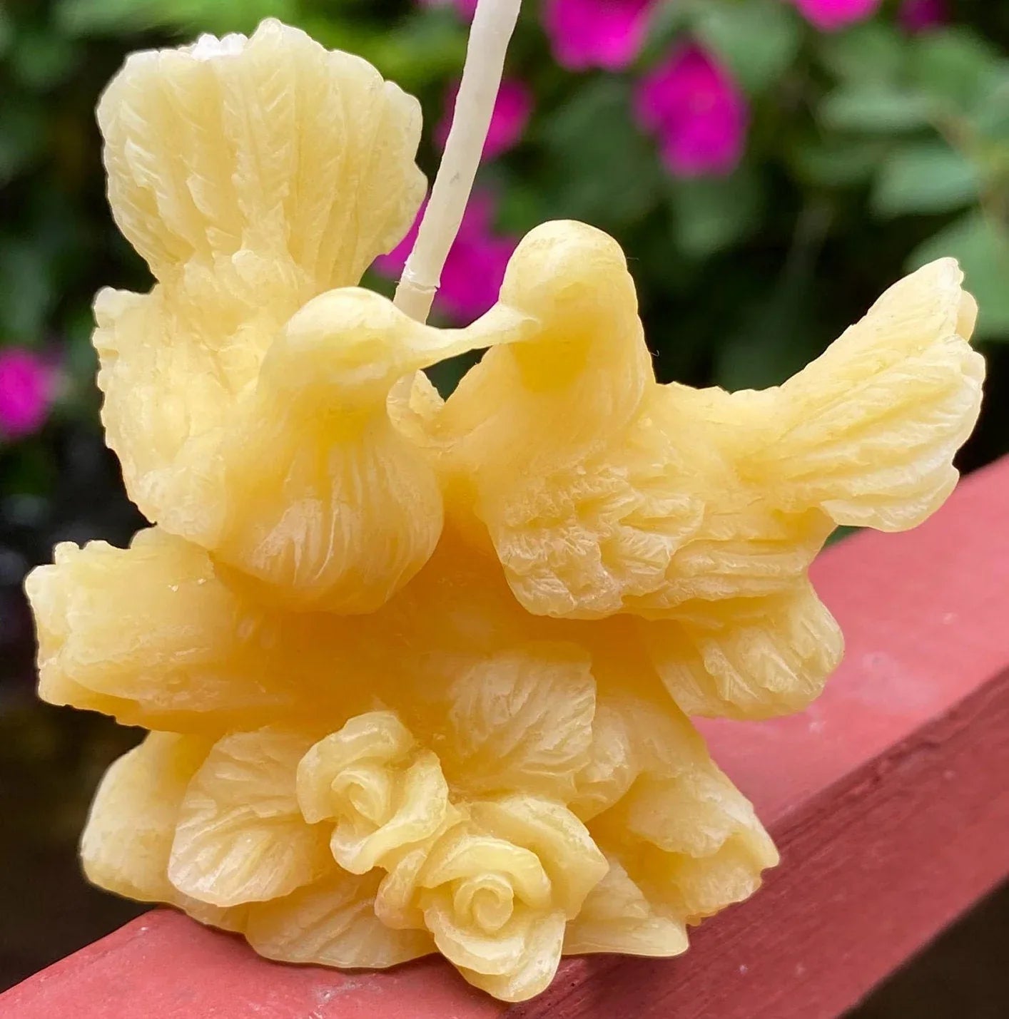 Love Birds Beeswax Candle - BIG FRENCHIES