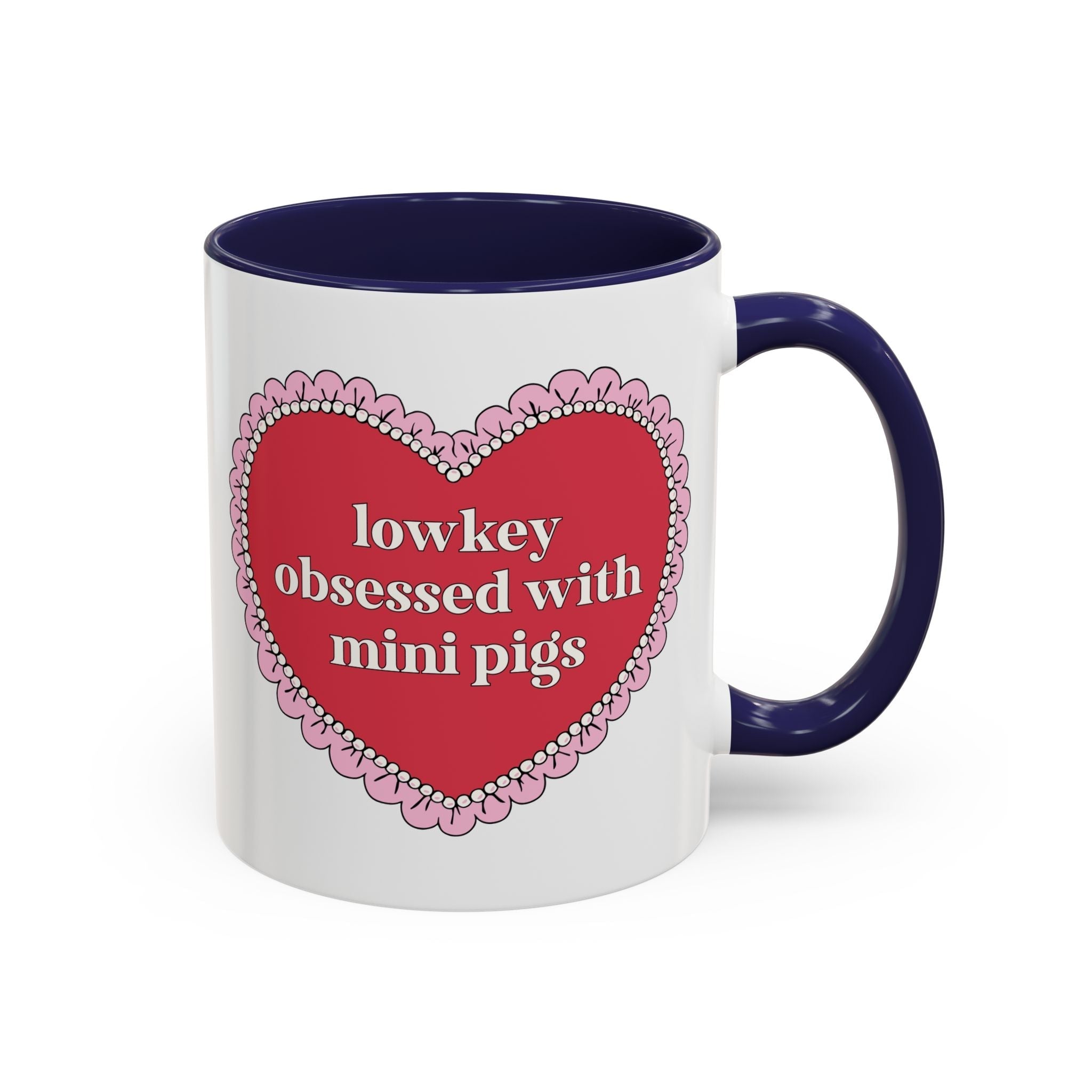 Lowkey Obsessed with Mini Pigs Coffee Mug