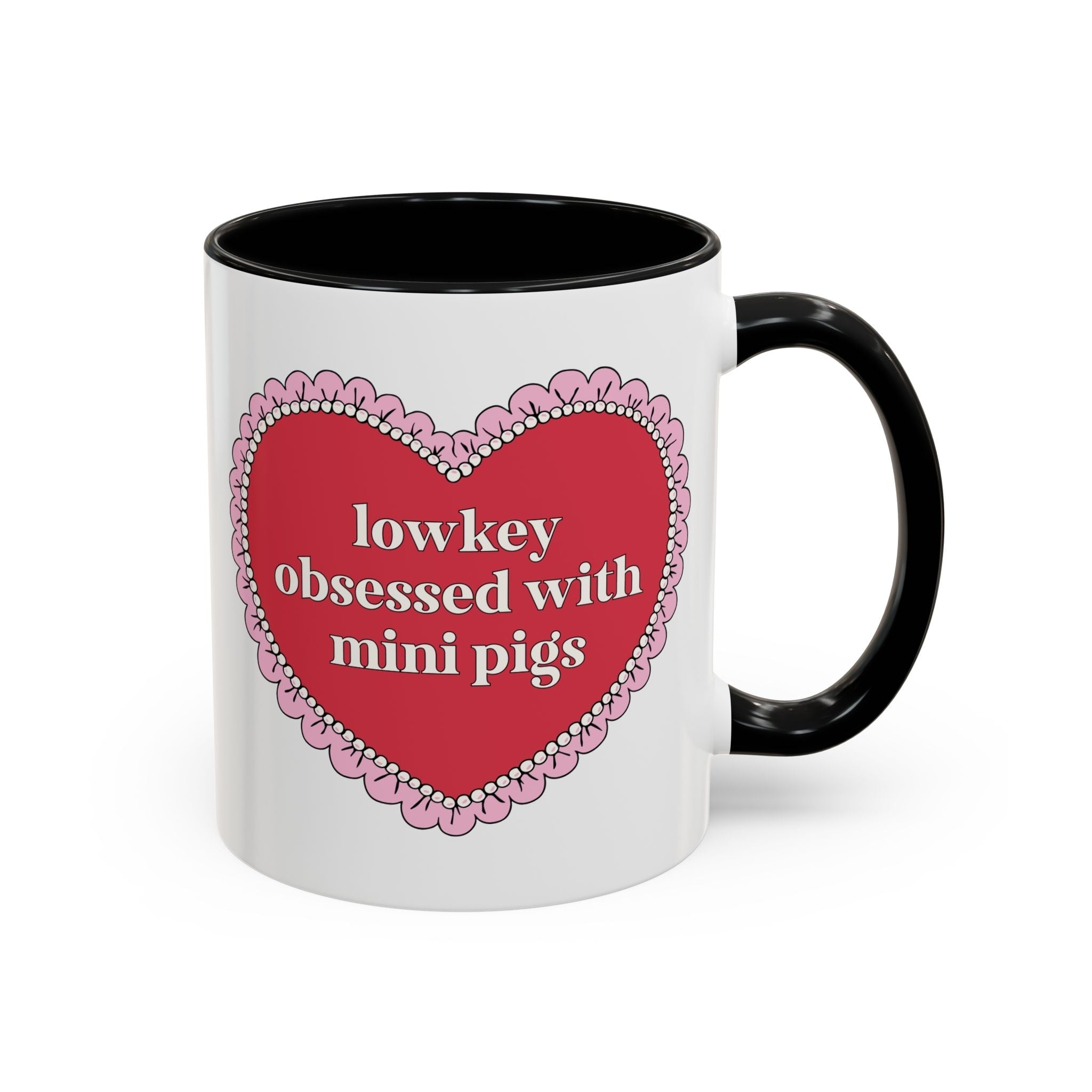 Lowkey Obsessed with Mini Pigs Coffee Mug