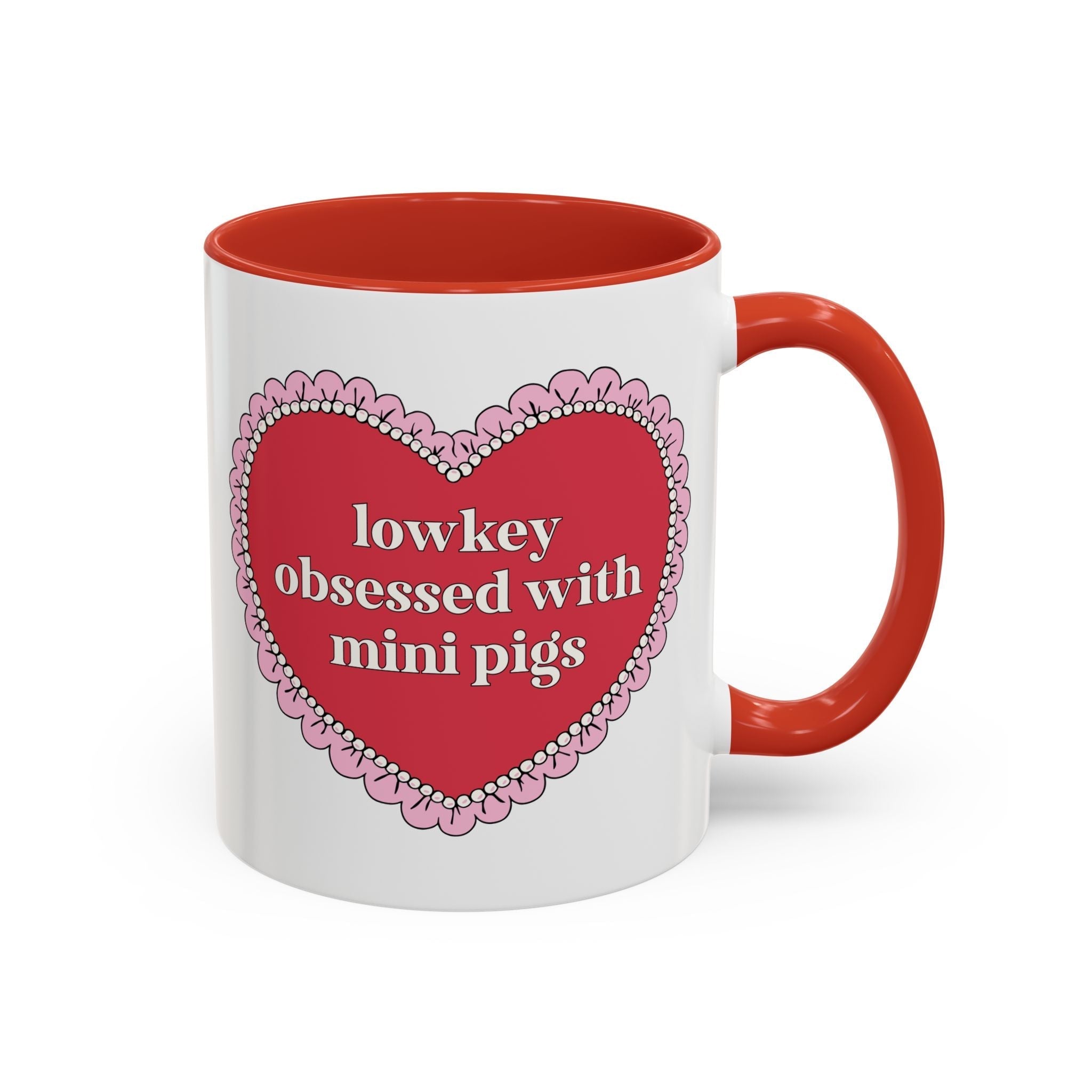 Lowkey Obsessed with Mini Pigs Coffee Mug
