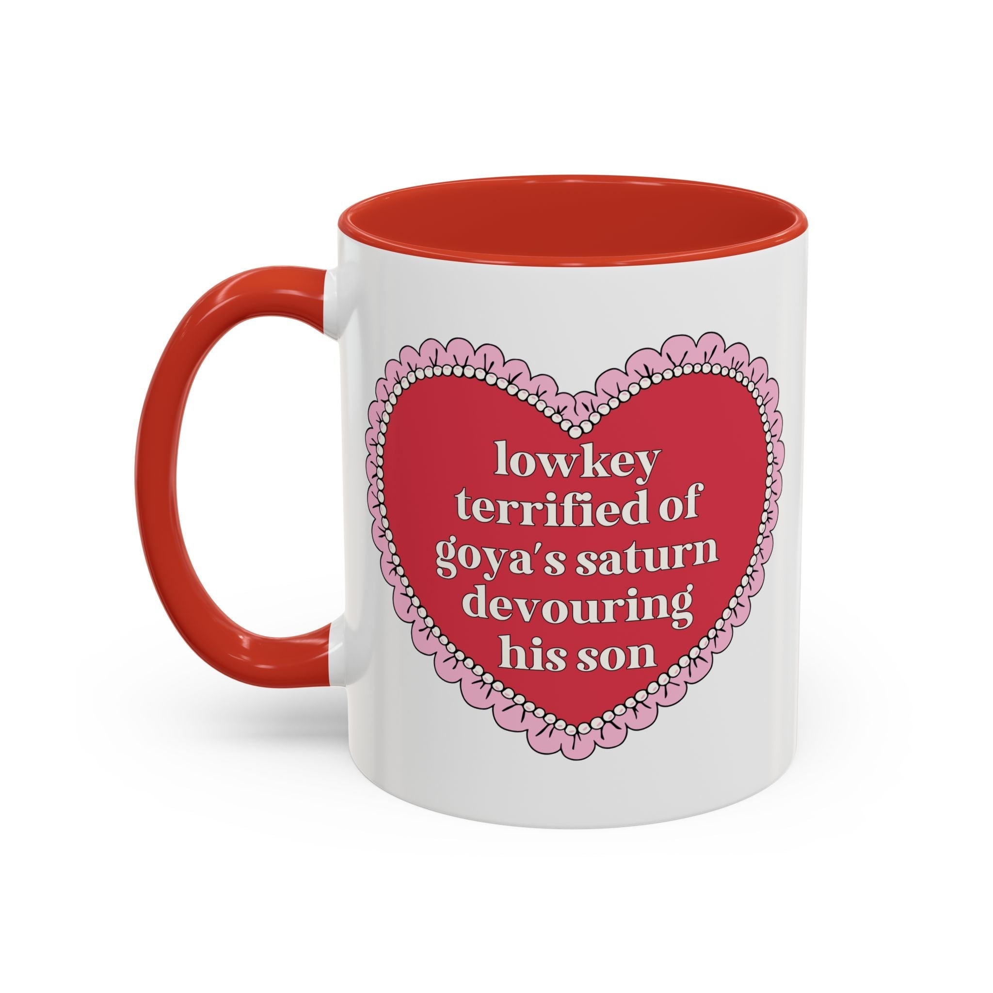 Lowkey Terrified of Goya's Saturn Devouring His Son Coffee Mug