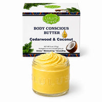 Almond Coconut Glowing Whipped Body Butter with Raw African Yellow Shea Base