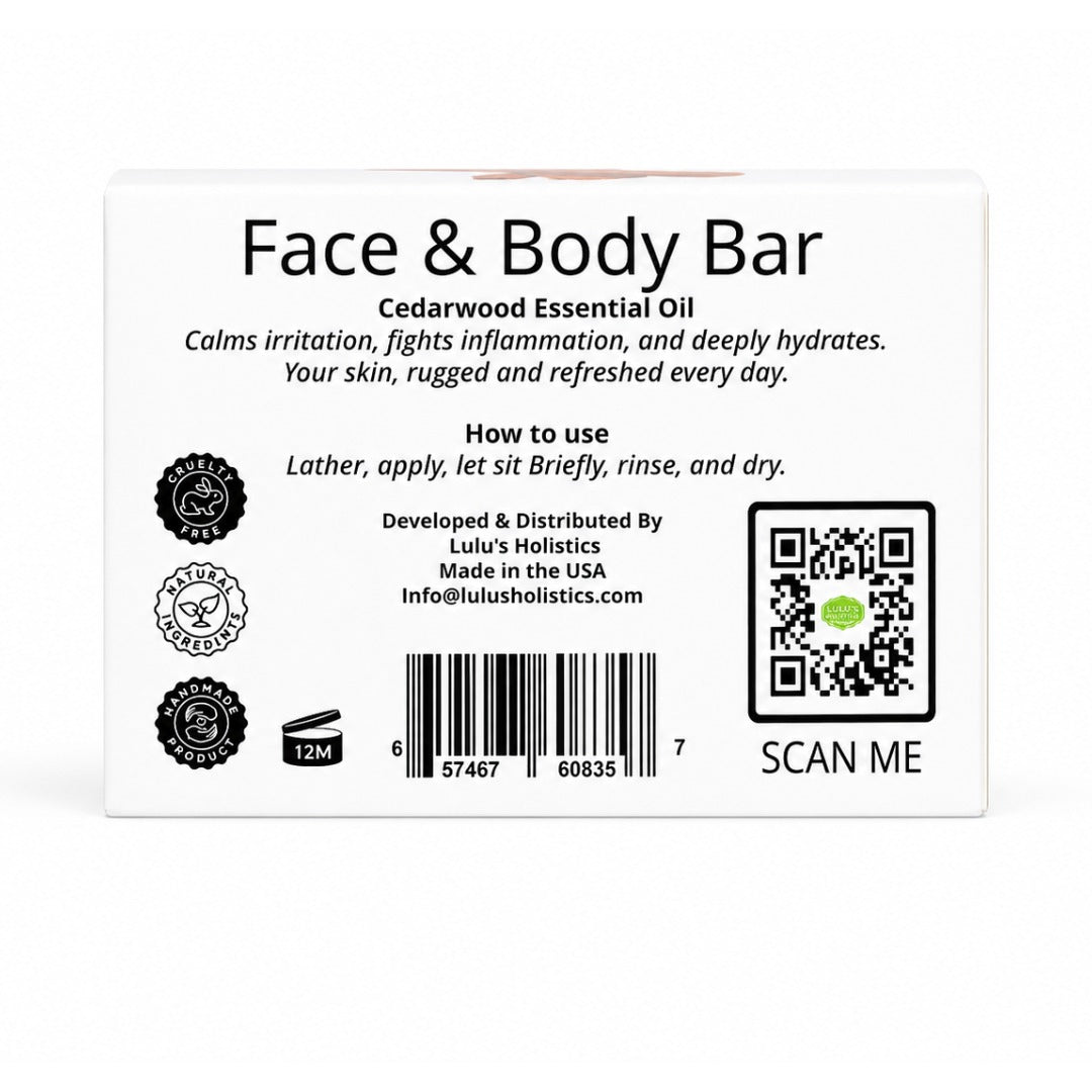 Cedarwood Coconut Shea Butter Bar Soap – Balancing Cleanse