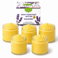 Lavender Glowing Whipped Body Butter with Raw African Yellow Shea Base