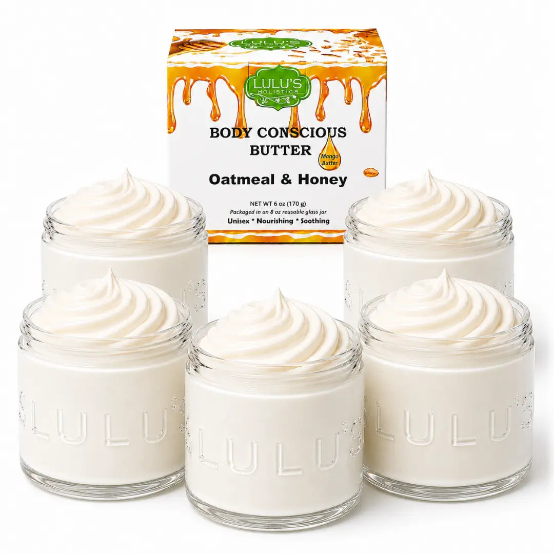 Almond Coconut Glowing Whipped Body Butter with Raw African Yellow Shea Base