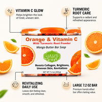 Orange Vitamin C Turmeric Mango Butter Bar Soap – Brightening Cleanse