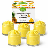 Almond Coconut Glowing Whipped Body Butter with Raw African Yellow Shea Base