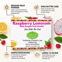 Raspberry Lemonade Dragon Fruit Shea Butter Bar Soap – Radiant Cleanse