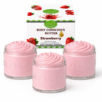 Almond Coconut Glowing Whipped Body Butter with Raw African Yellow Shea Base