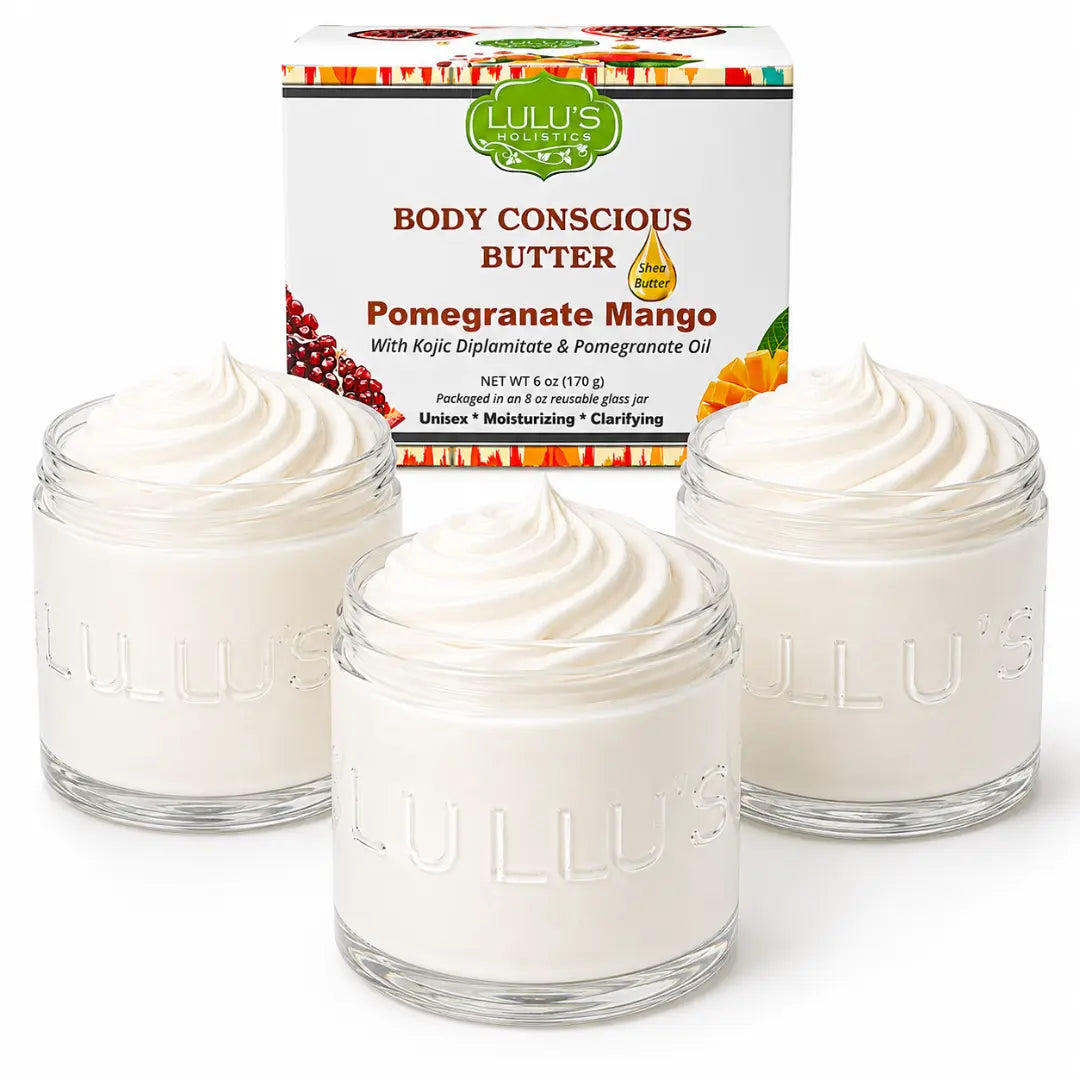 Almond Coconut Glowing Whipped Body Butter with Raw African Yellow Shea Base