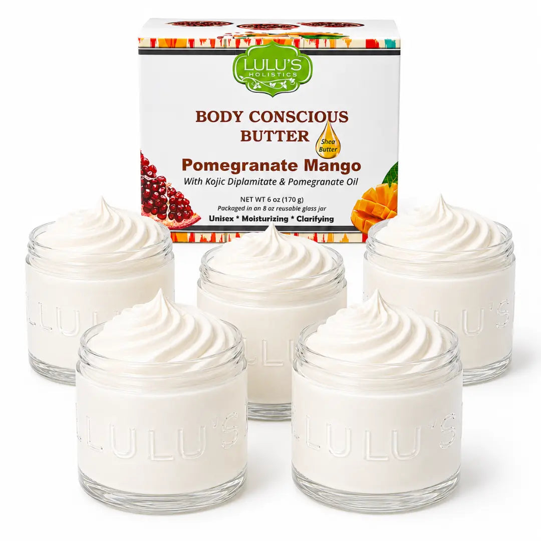 Almond Coconut Glowing Whipped Body Butter with Raw African Yellow Shea Base