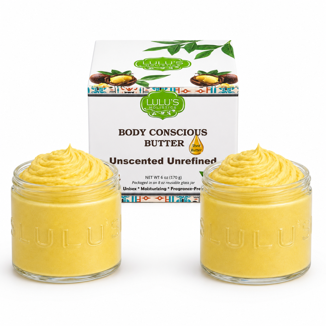 Almond Coconut Glowing Whipped Body Butter with Raw African Yellow Shea Base