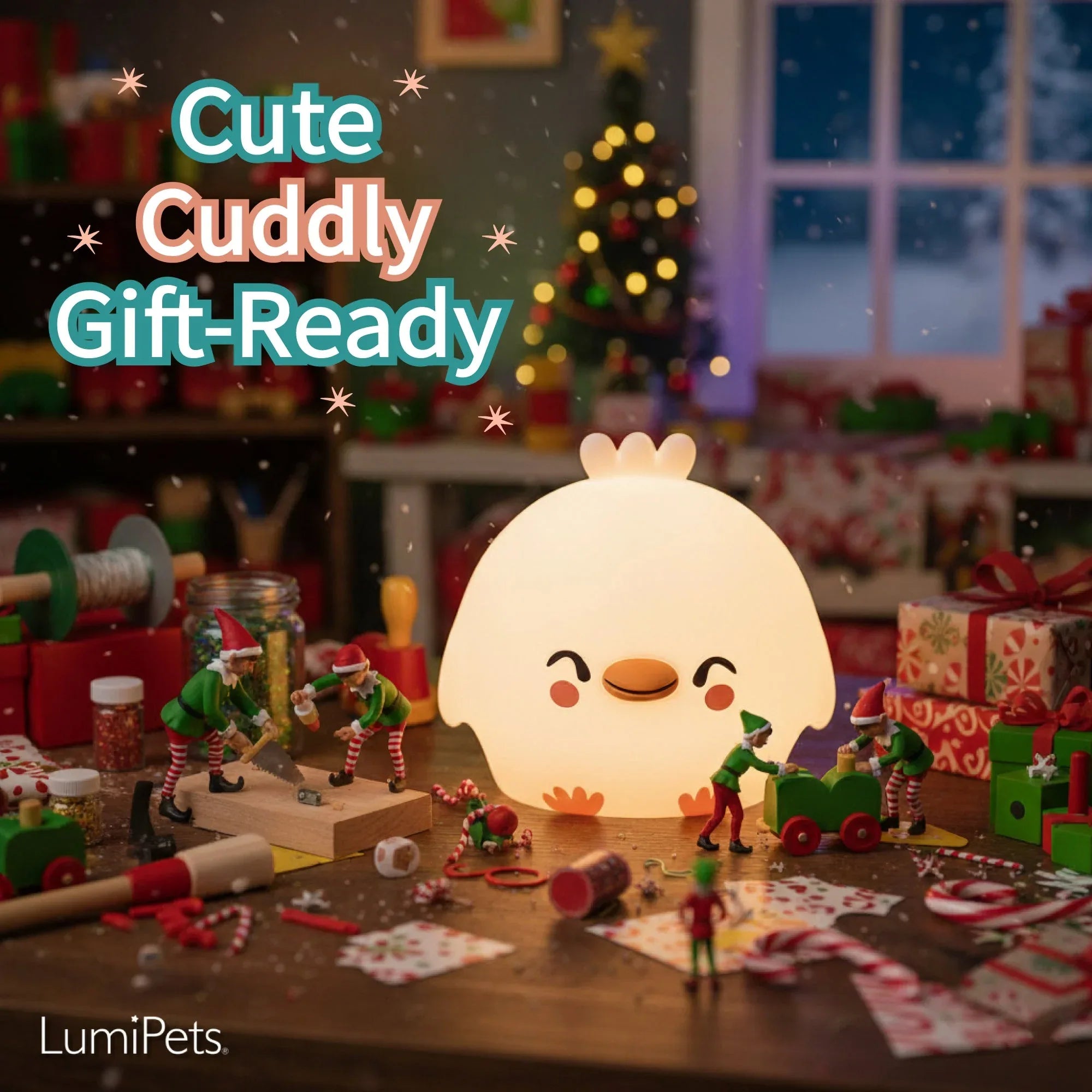 LumiPets® Clara the Chicken- Children's Touch Night Light - BIG FRENCHIES